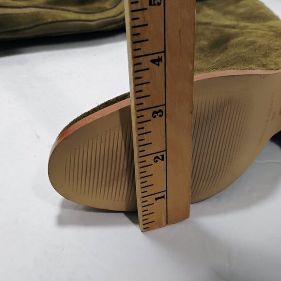 Marc Fisher WIDE CALF Suede Over the Knee Boots Womens 5M Green - Picture 15 of 15